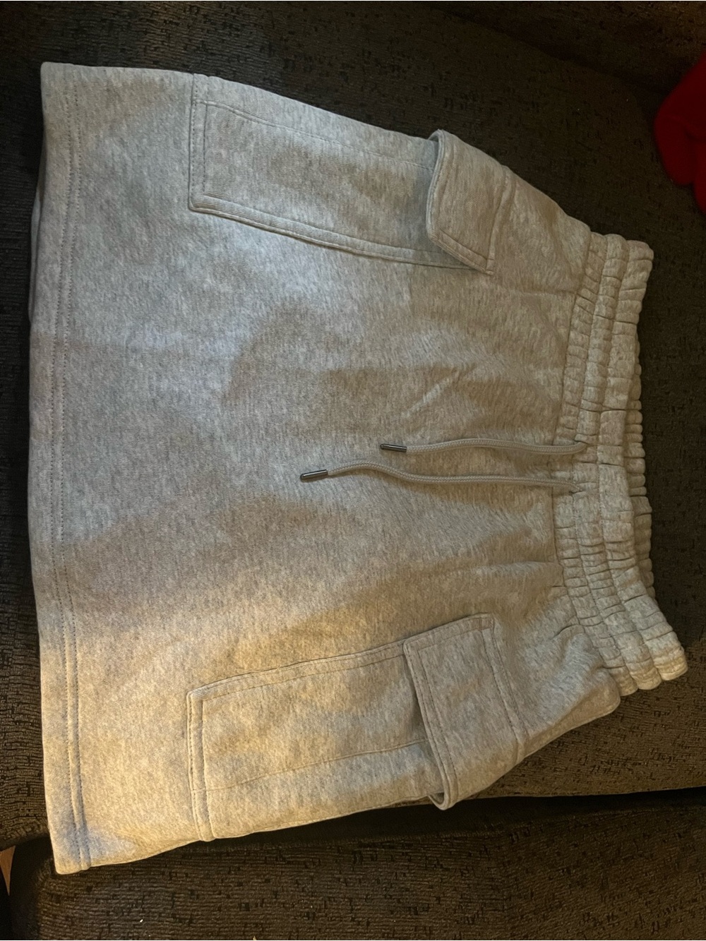SHEIN Light Gray Athletic Drawstring Shorts